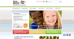 Desktop Screenshot of adoptamericanetwork.org